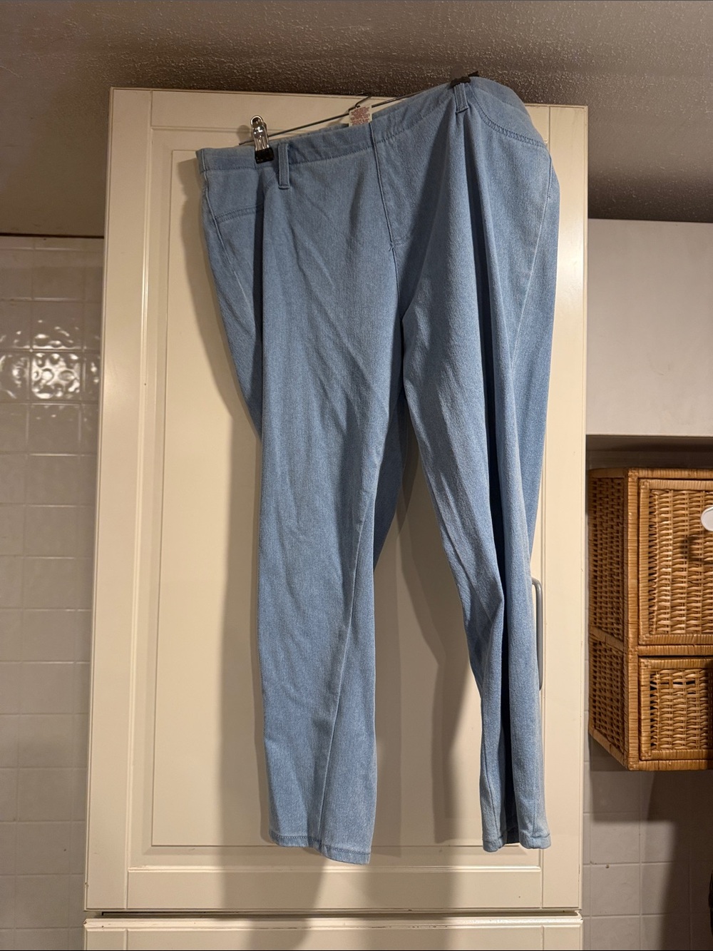 Faded glory Blue Jeggings Casual Stretch Pants size XL lot of 2 6:4